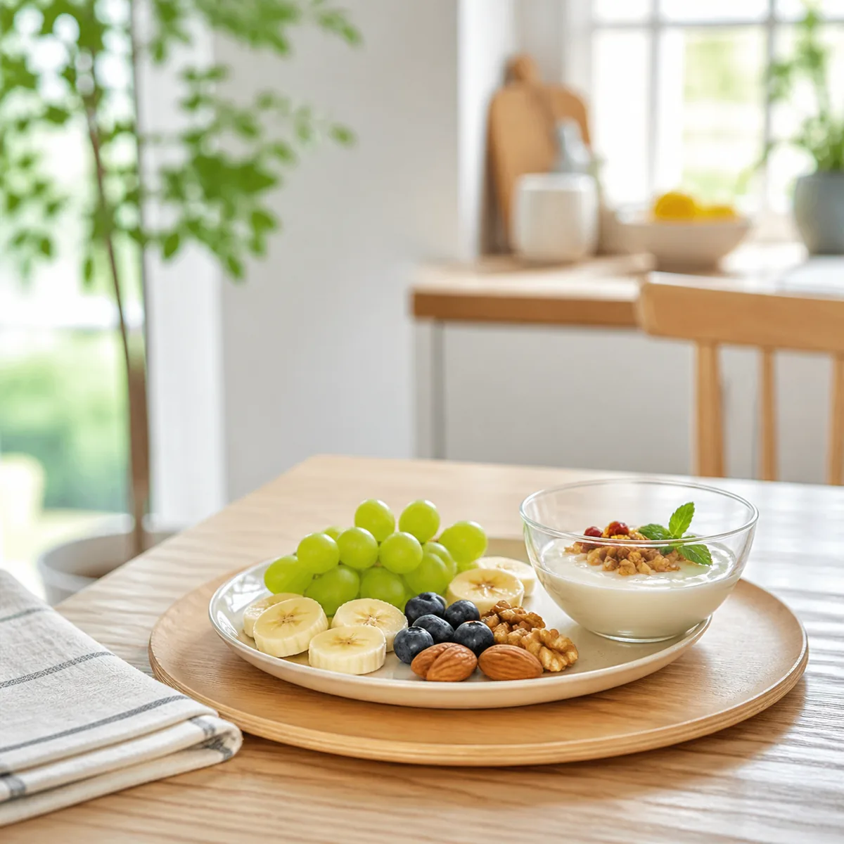 間食の時間を整えてだらだら食べを防ぐイメージ