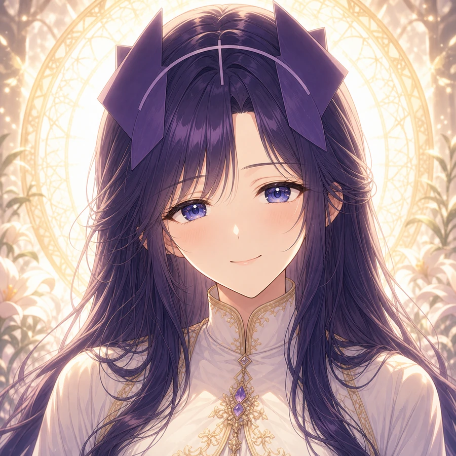 motherly caring smile