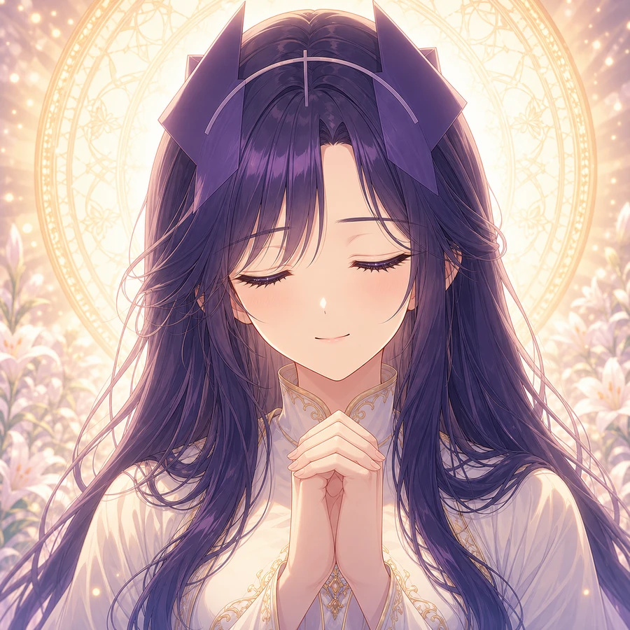 quiet merciful prayer expression