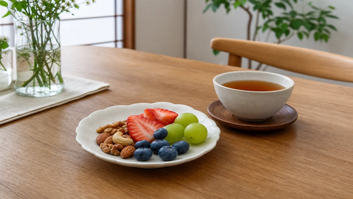 時間を決めて軽い間食を取るイメージ