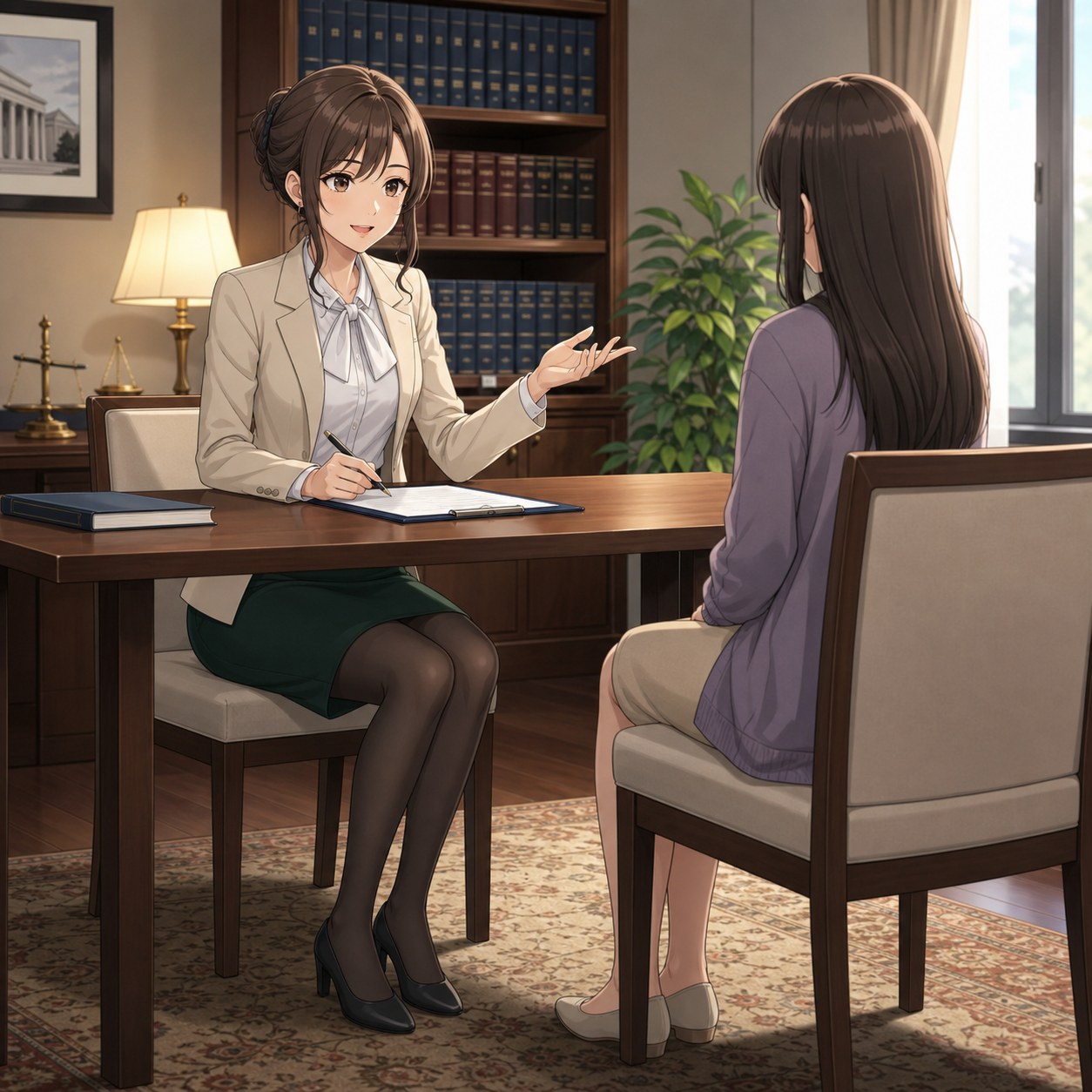 client consultation lawyer outfit
