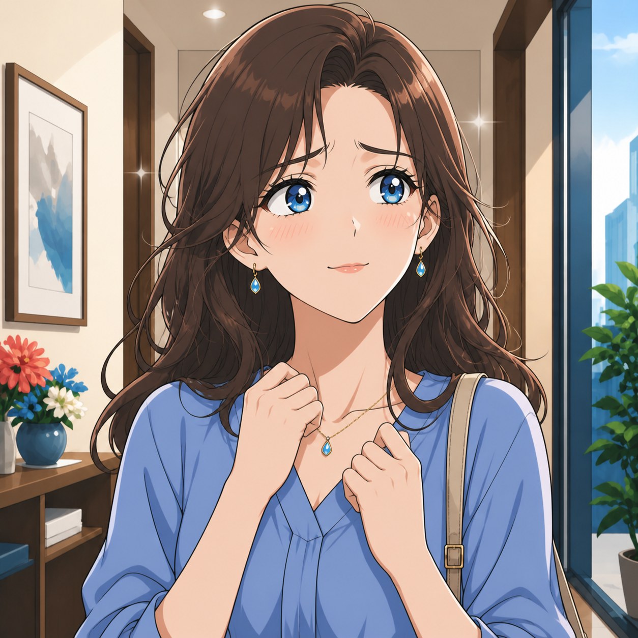 憧れと羨望が混ざるアニメ人物画像
