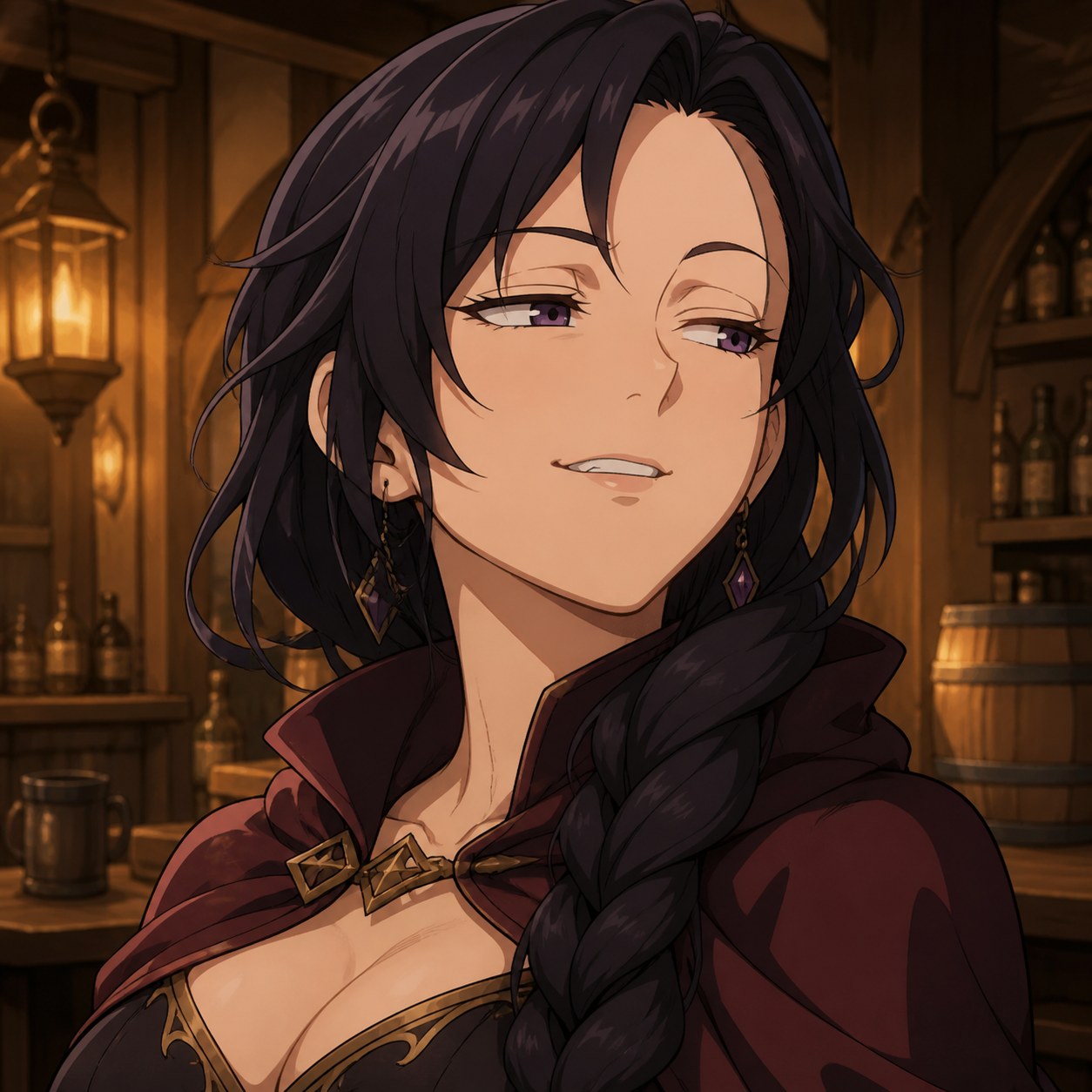 鼻で笑う軽蔑を表すファンタジーキャラクター