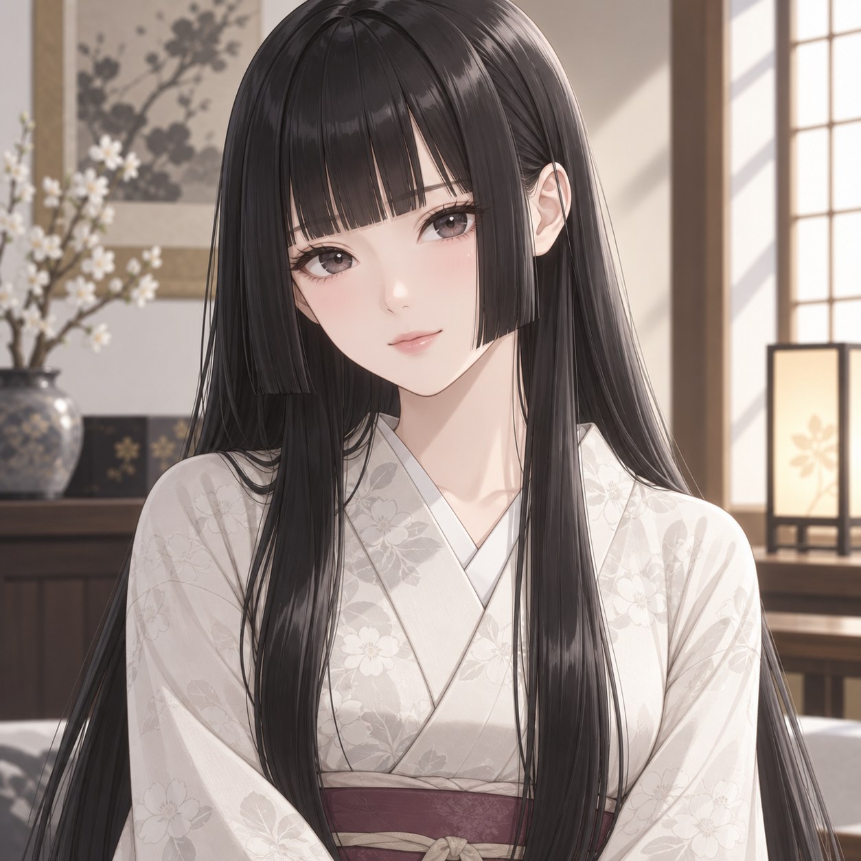 long hime cut hairstyle