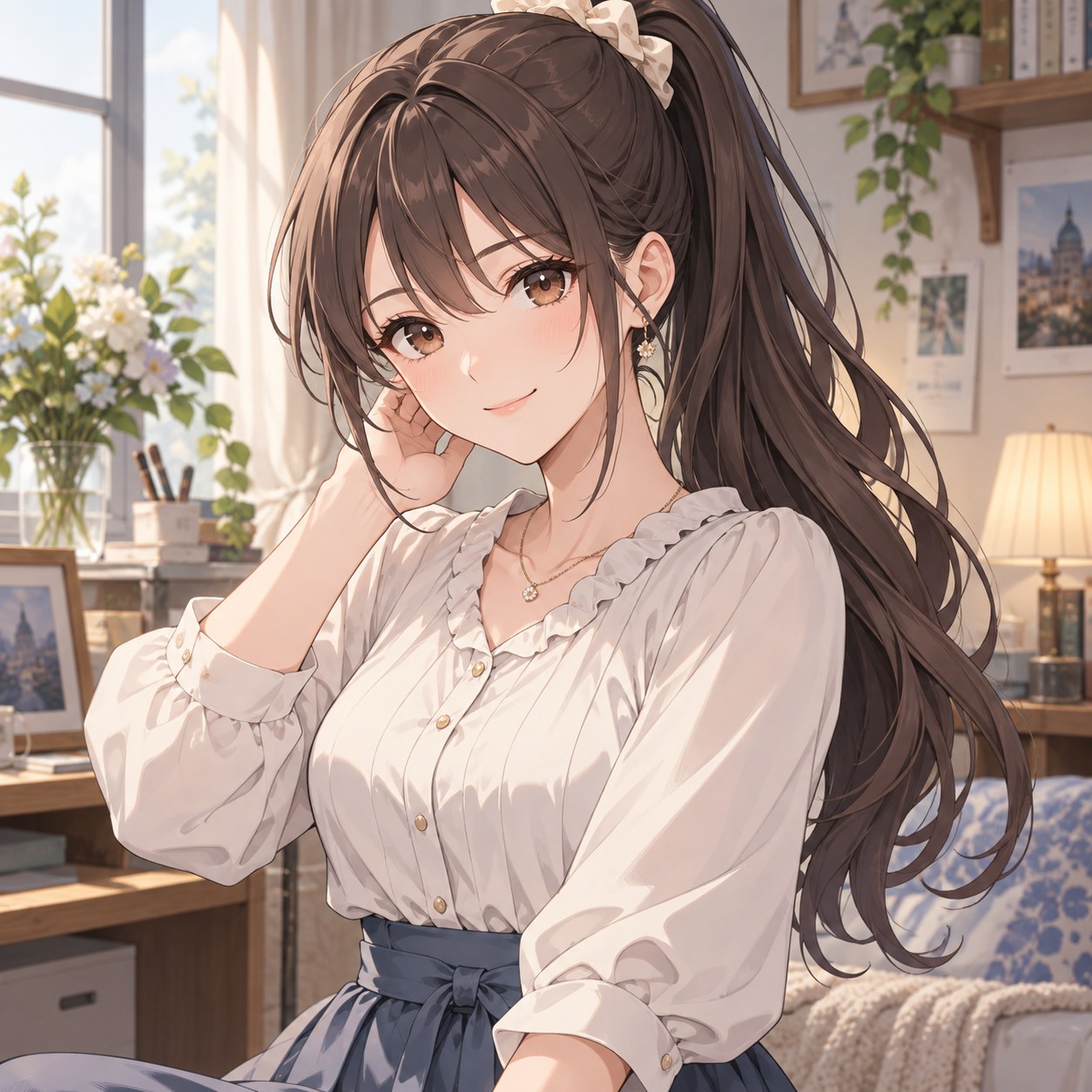 high ponytail