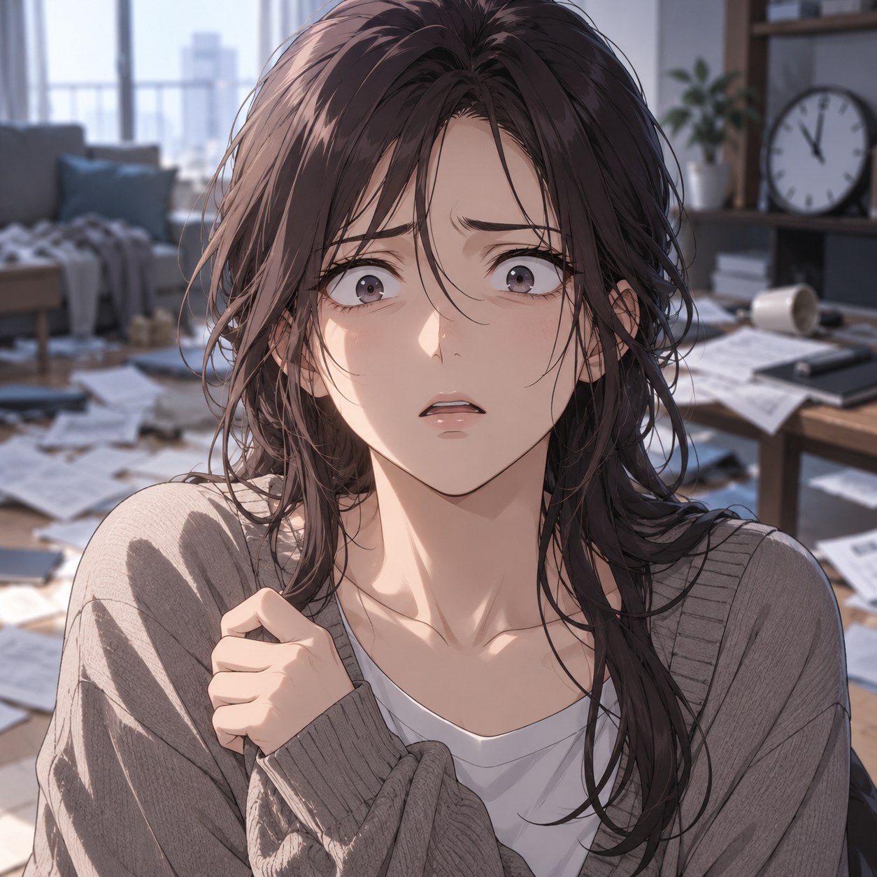 思考が止まった呆然とした表情