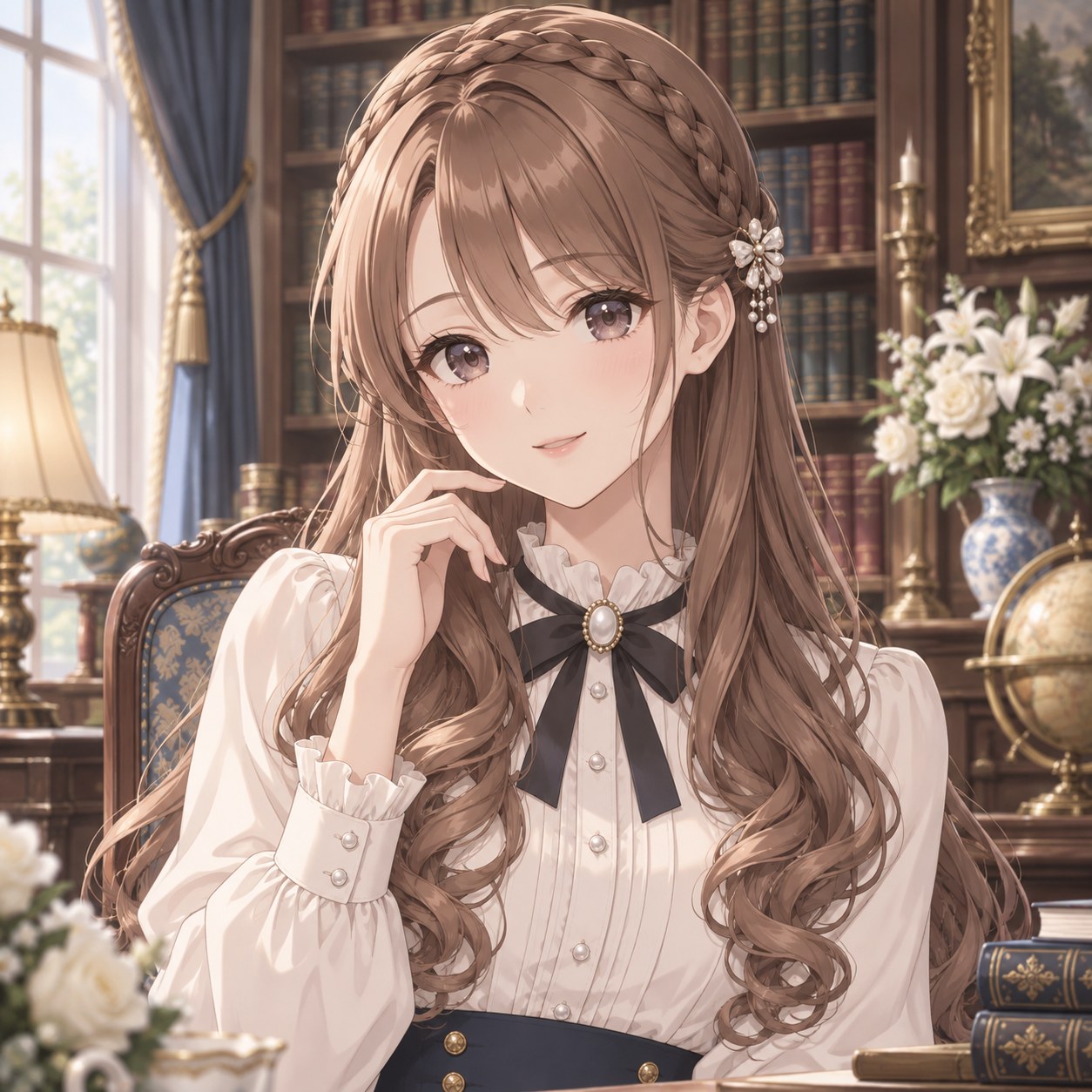 braided headband hairstyle