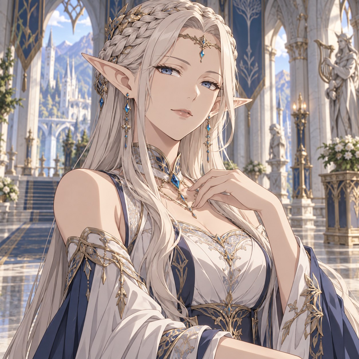 elven crown braid