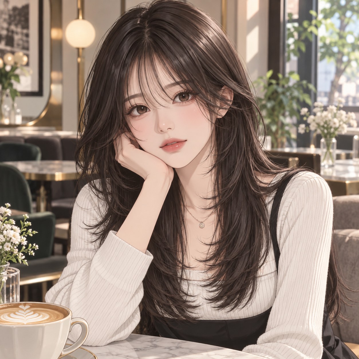Korean hush cut hairstyle