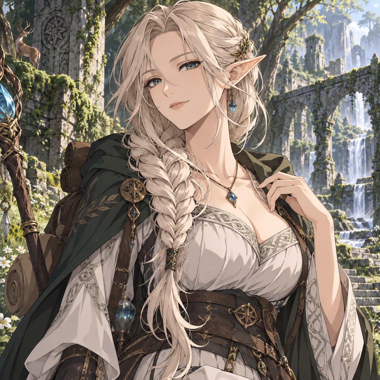 elven side fishtail braid