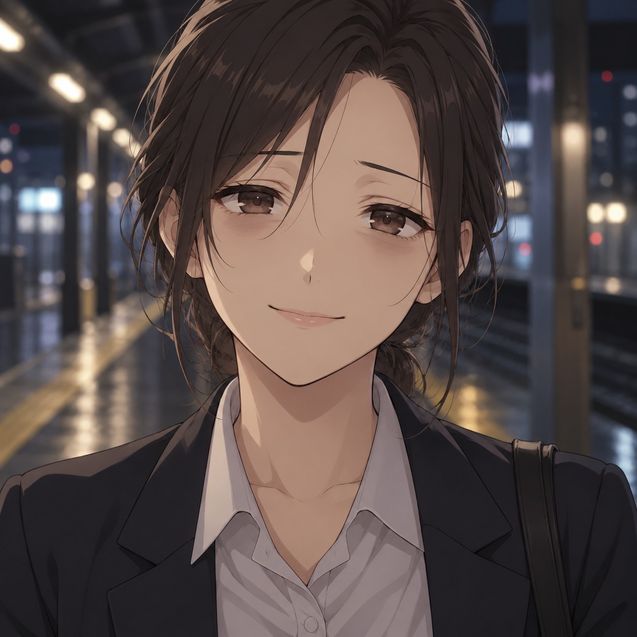 疲労や絶望を隠す笑顔