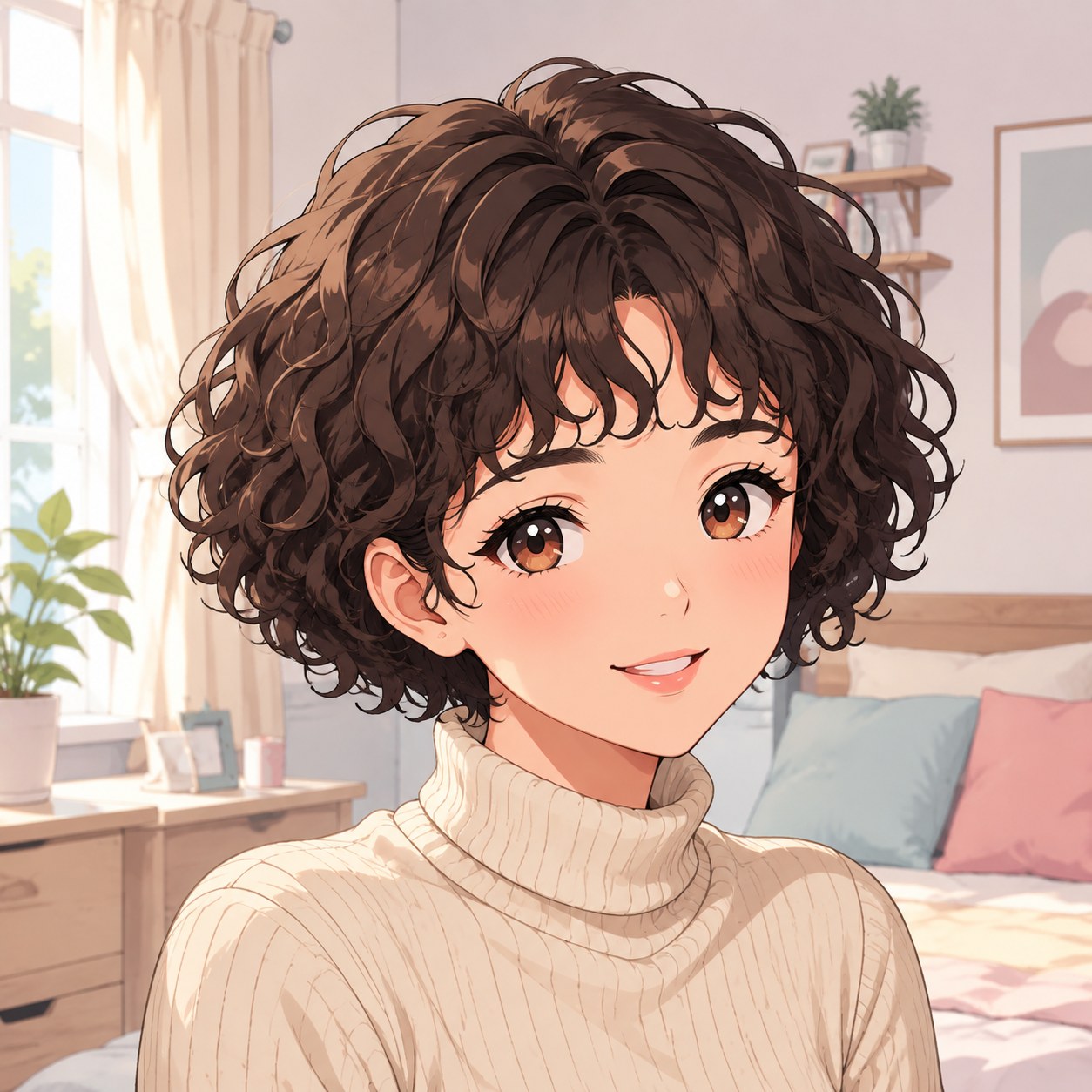 short curly haircut