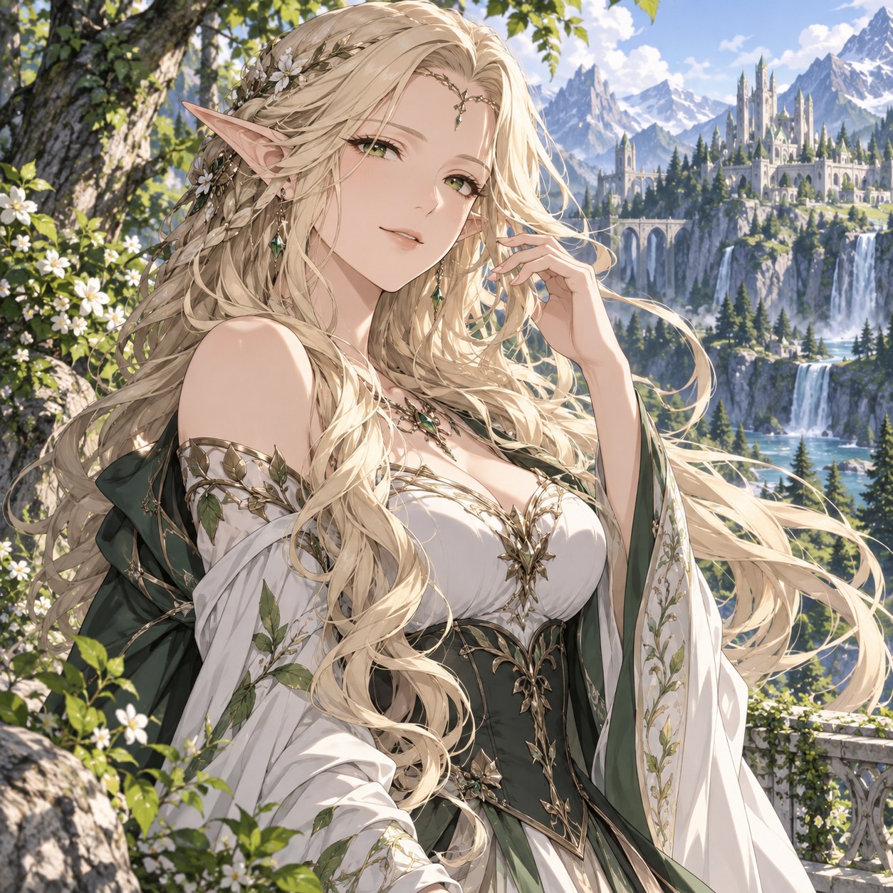 wind-swept elven waves