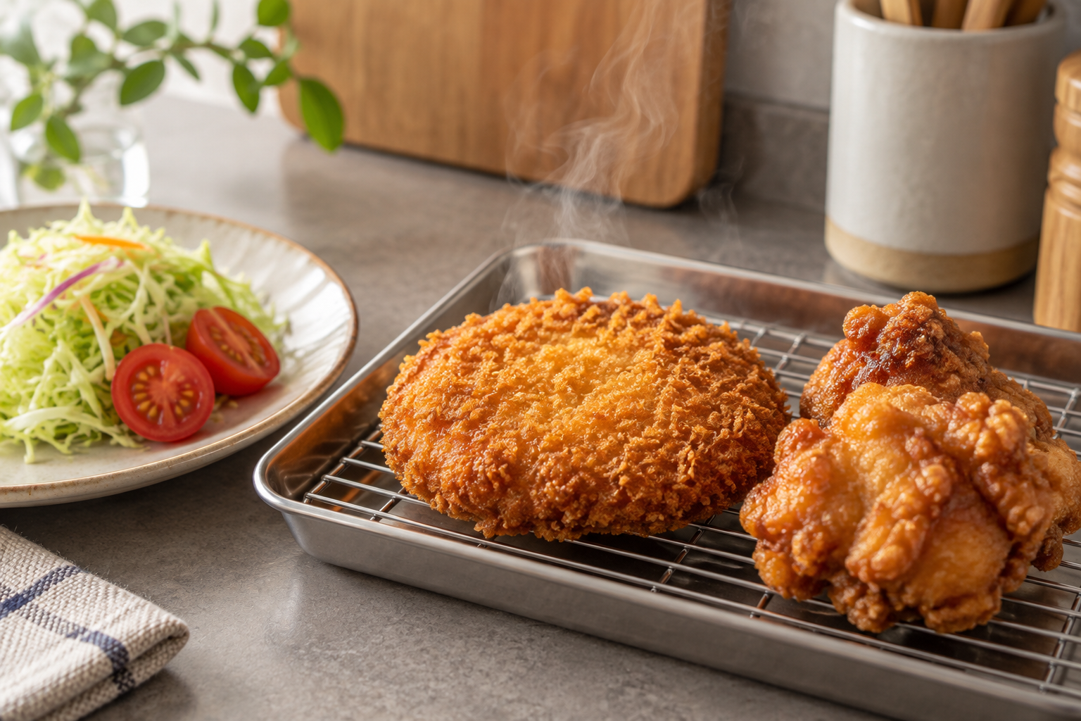 惣菜をトースターで温め直すイメージ