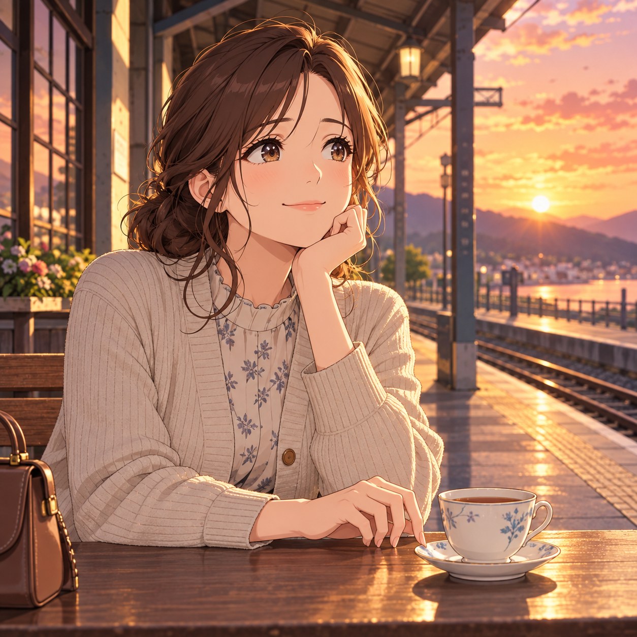 抑えきれない期待がにじむ成人女性のアニメ調表情
